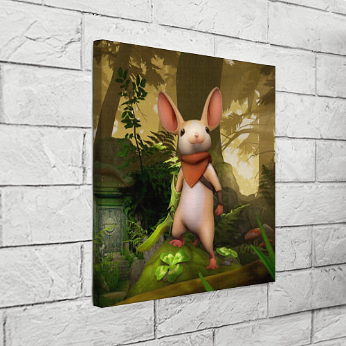 Картина квадратная Moss - мышонок / 3D-принт – фото 3
