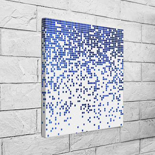 Картина квадратная Пиксельный минималистический паттерн / 3D-принт – фото 3