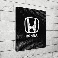 Холст квадратный Honda с потертостями на темном фоне, цвет: 3D-принт — фото 2