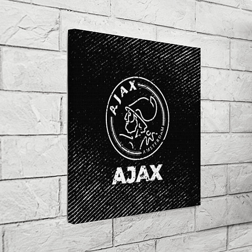 Картина квадратная Ajax с потертостями на темном фоне / 3D-принт – фото 3