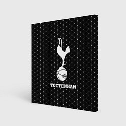 Холст квадратный Tottenham sport на темном фоне, цвет: 3D-принт