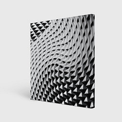 Холст квадратный Металлическая абстрактная броня, цвет: 3D-принт