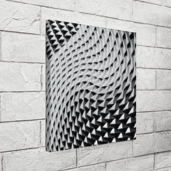 Холст квадратный Металлическая абстрактная броня, цвет: 3D-принт — фото 2