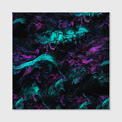 Холст квадратный Неоновые Коралы, цвет: 3D-принт — фото 2