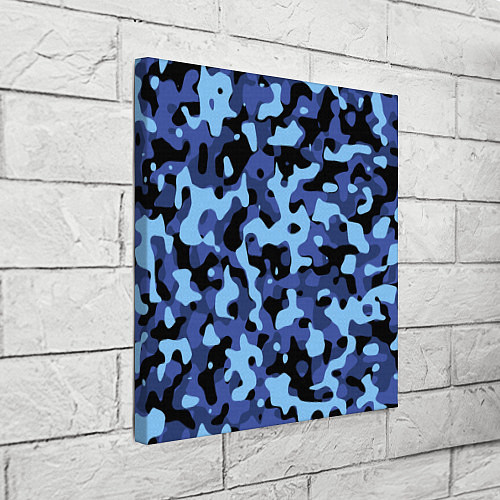 Картина квадратная Камуфляж Sky Blue / 3D-принт – фото 3
