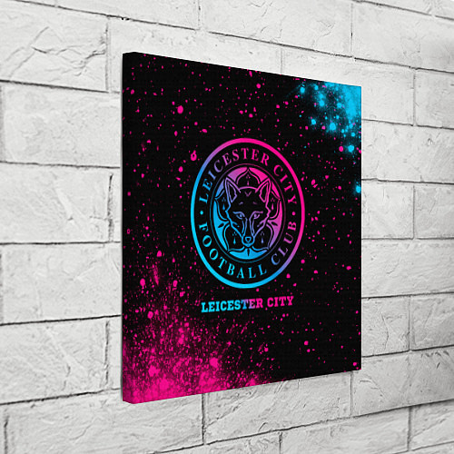 Картина квадратная Leicester City - neon gradient / 3D-принт – фото 3