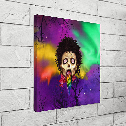 Картина квадратная Зомби с радугой / 3D-принт – фото 3