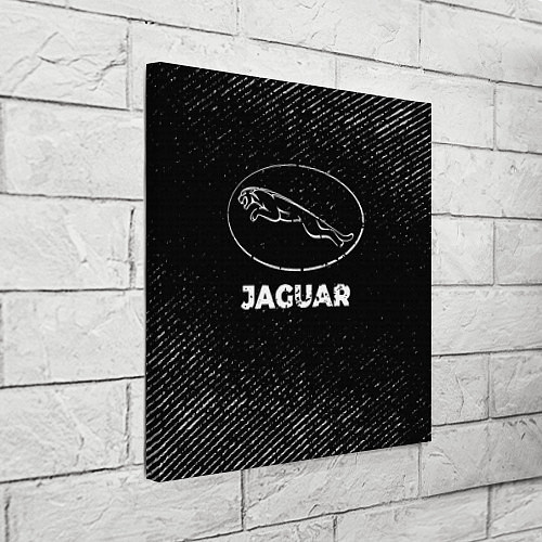 Картина квадратная Jaguar с потертостями на темном фоне / 3D-принт – фото 3