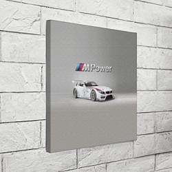 Холст квадратный BMW Z4 GT3 - Motorsport - racing team, цвет: 3D-принт — фото 2