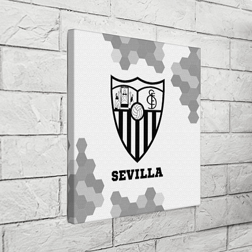 Картина квадратная Sevilla sport на светлом фоне / 3D-принт – фото 3