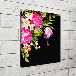 Холст квадратный Букет цветов, цвет: 3D-принт — фото 2