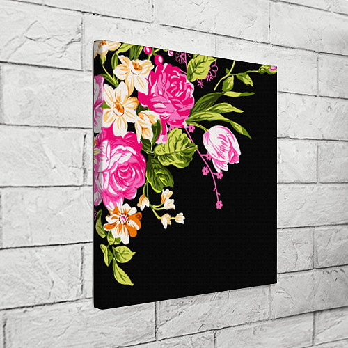 Картина квадратная Букет цветов / 3D-принт – фото 3
