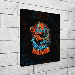 Холст квадратный Жуткий Хэллоуин Halloween, цвет: 3D-принт — фото 2