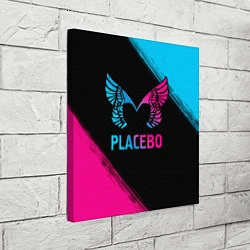 Холст квадратный Placebo - neon gradient, цвет: 3D-принт — фото 2