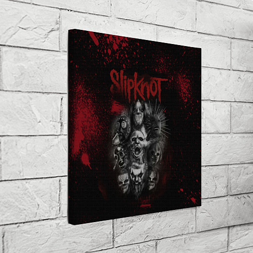 Картина квадратная Slipknot dark red / 3D-принт – фото 3