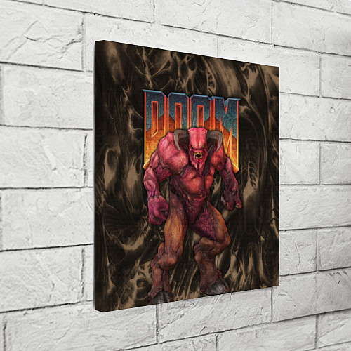 Картина квадратная DOS DOOM - Baron of hell / 3D-принт – фото 3
