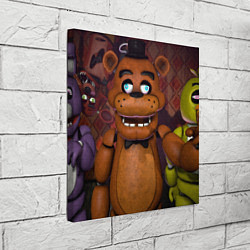 Холст квадратный Five Nights аt Frеddys, цвет: 3D-принт — фото 2