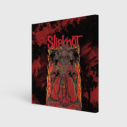 Холст квадратный Slipknot black and red, цвет: 3D-принт