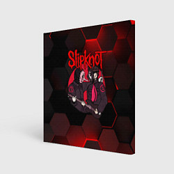 Холст квадратный Slipknot art black, цвет: 3D-принт