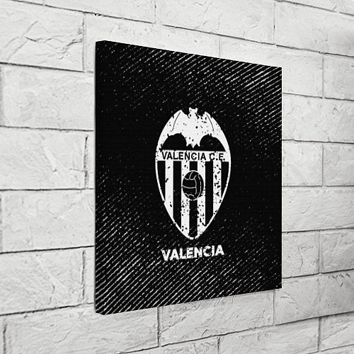 Картина квадратная Valencia с потертостями на темном фоне / 3D-принт – фото 3