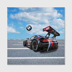 Холст квадратный BMW racing team - Motorsport - M Performance, цвет: 3D-принт — фото 2
