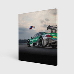 Холст квадратный BMW M Power - Racing team - Motorsport, цвет: 3D-принт