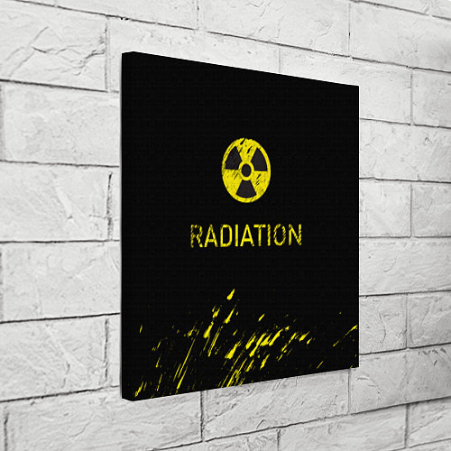 Картина квадратная Radiation - радиационная опасность / 3D-принт – фото 3