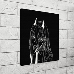 Холст квадратный Милая Пауер - Человек бензопила, цвет: 3D-принт — фото 2