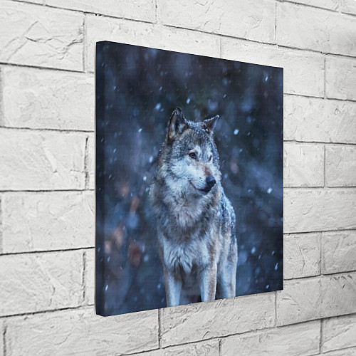 Картина квадратная Лесной волк / 3D-принт – фото 3