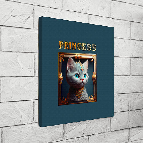 Картина квадратная Кошечка принцесса - картина в рамке / 3D-принт – фото 3