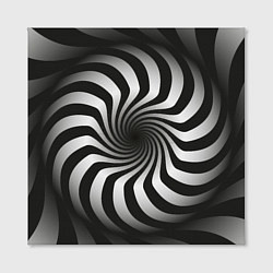 Холст квадратный Объёмная спираль - оптическая иллюзия, цвет: 3D-принт — фото 2