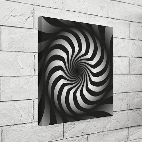Картина квадратная Объёмная спираль - оптическая иллюзия / 3D-принт – фото 3