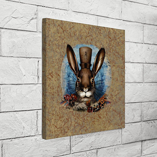 Картина квадратная Ретро кролик / 3D-принт – фото 3