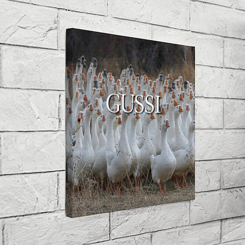 Картина квадратная Стая гусей - Gussi / 3D-принт – фото 3