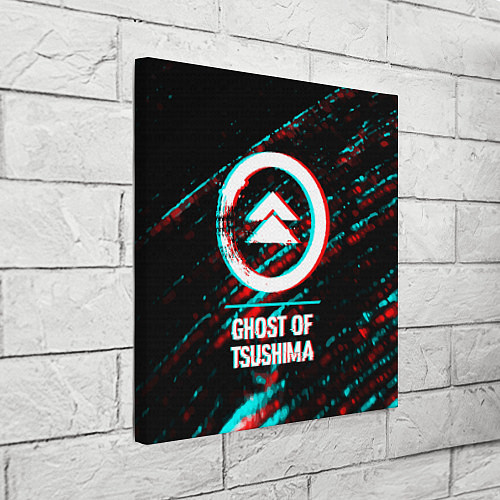 Картина квадратная Ghost of Tsushima в стиле glitch и баги графики на / 3D-принт – фото 3