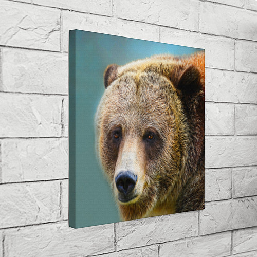 Картина квадратная Русский бурый медведь / 3D-принт – фото 3
