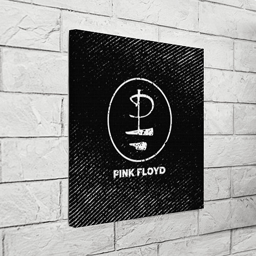 Картина квадратная Pink Floyd с потертостями на темном фоне / 3D-принт – фото 3