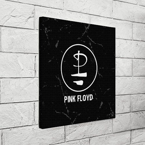 Картина квадратная Pink Floyd glitch на темном фоне / 3D-принт – фото 3