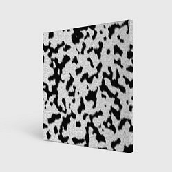 Холст квадратный Далматин - текстура, цвет: 3D-принт