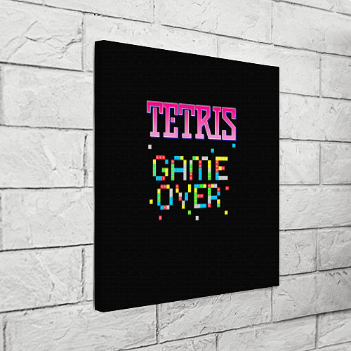 Картина квадратная Tetris - Game Over / 3D-принт – фото 3