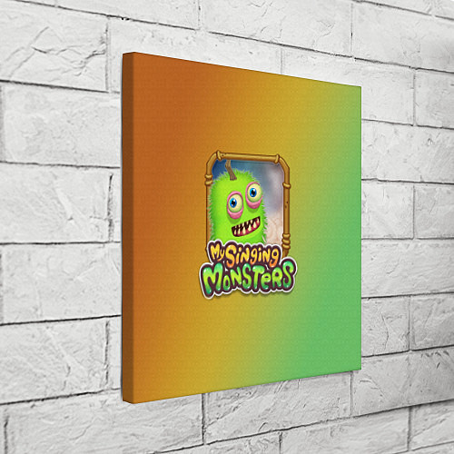 Картина квадратная My Singing Monsters - Зерномех / 3D-принт – фото 3