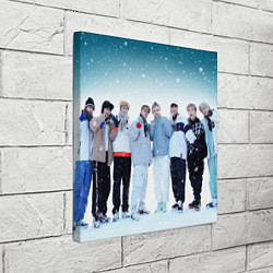 Холст квадратный Stray Kids winter, цвет: 3D-принт — фото 2