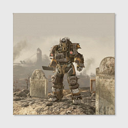 Холст квадратный Bone raider power armor skin in fallout, цвет: 3D-принт — фото 2