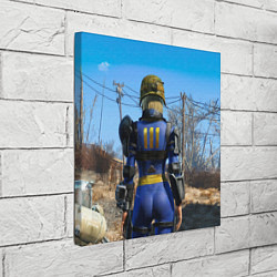 Холст квадратный Vault 111 suit at Fallout 4 Nexus, цвет: 3D-принт — фото 2