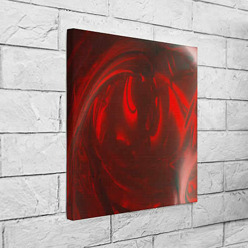 Картина квадратная Темно красные волны / 3D-принт – фото 3