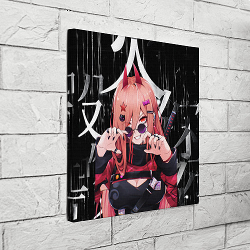 Картина квадратная Chainsaw Man - Power / 3D-принт – фото 3