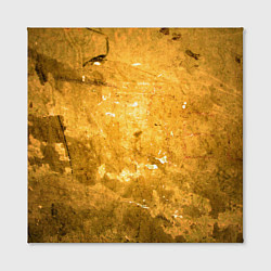 Холст квадратный Золотая абстрактная поверхность, цвет: 3D-принт — фото 2