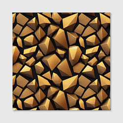 Холст квадратный Каменные соты, цвет: 3D-принт — фото 2