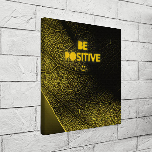 Картина квадратная Be positive / 3D-принт – фото 3