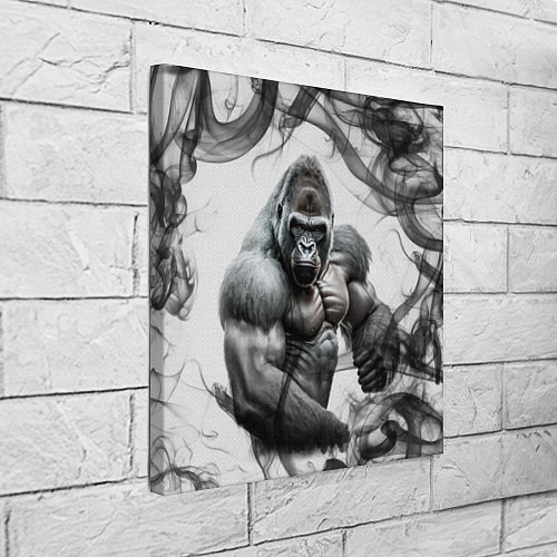 Картина квадратная Накаченная горилла / 3D-принт – фото 3